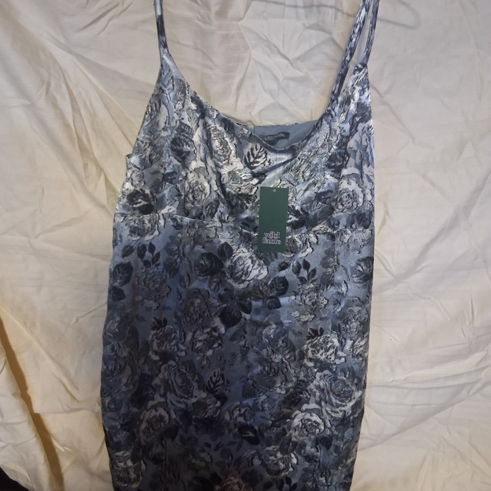 Wild Fable Blue Floral Midi Dress